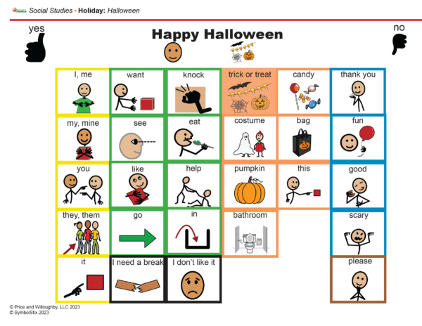 Halloween Communication Board